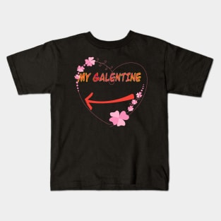 Galentines day and Valentine’s Day sweet tee Kids T-Shirt